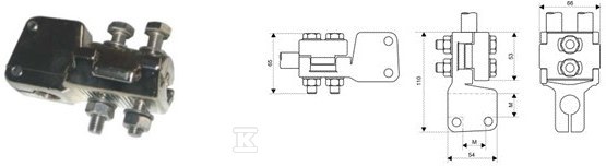 Zacisk transformatora  TOGA 5/M16 (BK - 1115-811-516-350/004